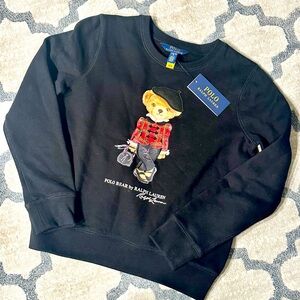 Black Polo Bear Sweatshirt
